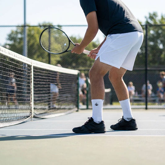 Tennis Socken Crew Weiss/Grau