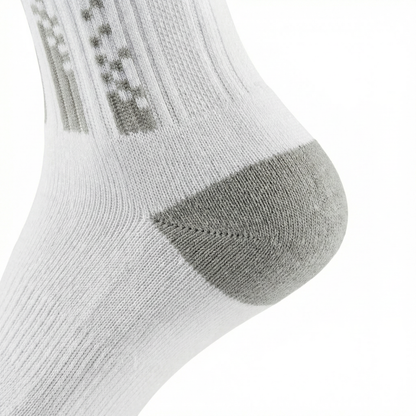 Chaussettes de Padel Crew Blanc/Gris