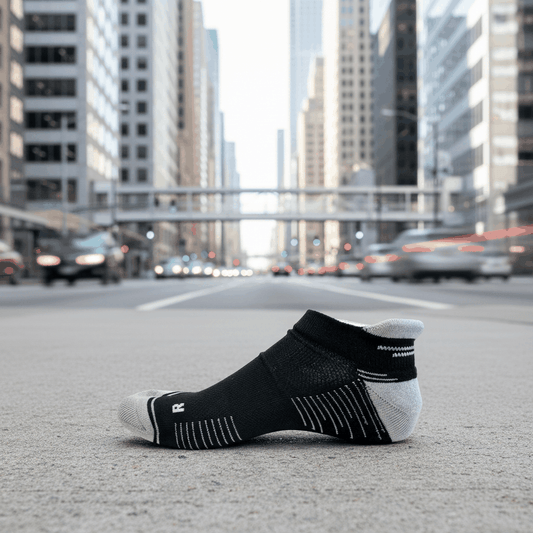 Running Socken Low Cut Schwarz/Grau