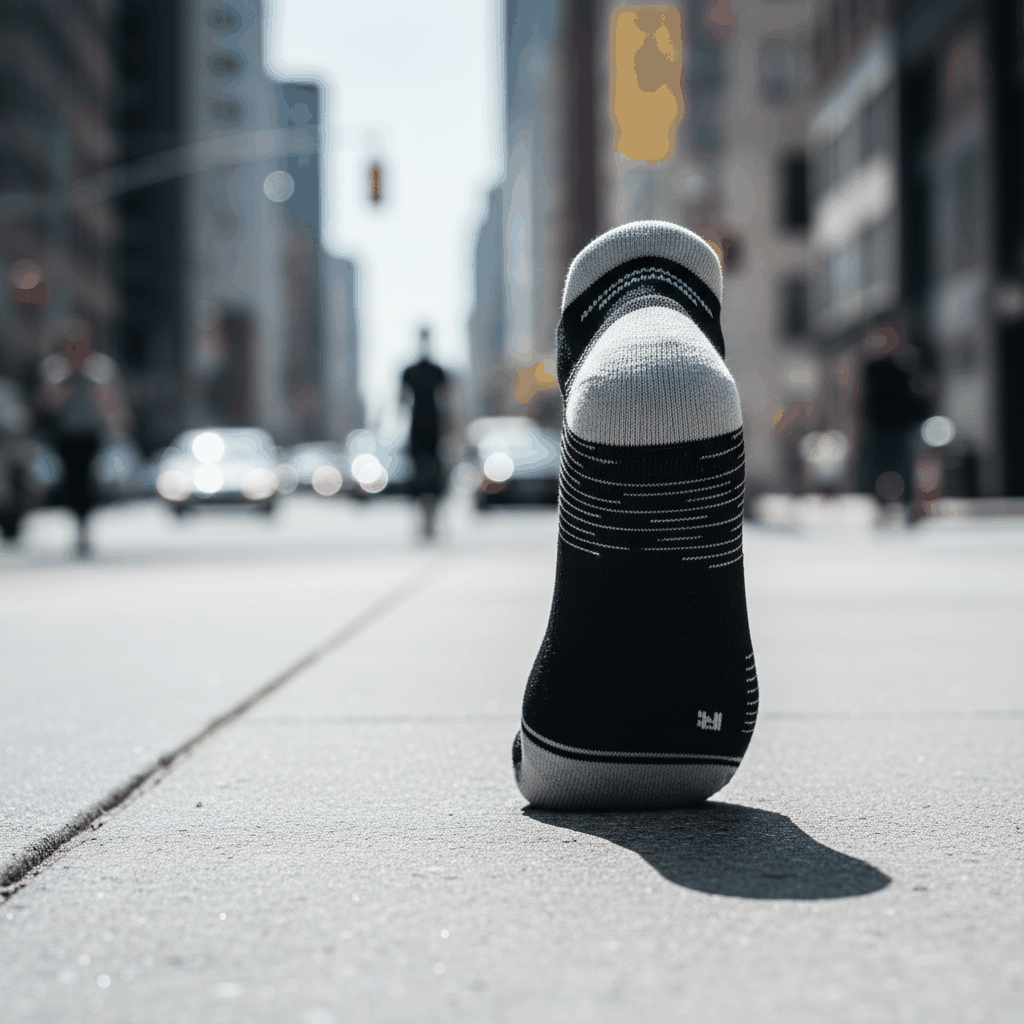 Chaussettes de Course Low Cut Noir/Gris