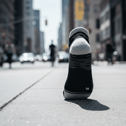 Chaussettes de Course Low Cut Noir/Gris