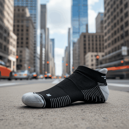 Chaussettes de Course Low Cut Noir/Gris