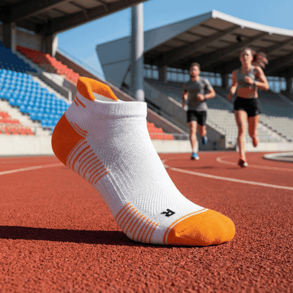 Chaussettes de Course Low Cut Blanc/Orange