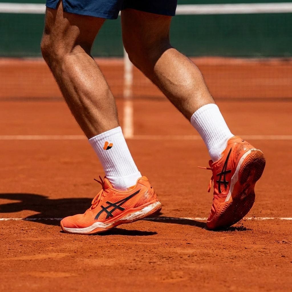 Chaussettes de Tennis Crew Lite Blanc/Orange