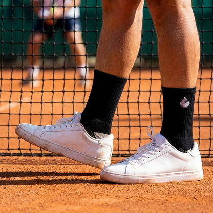 Chaussettes de Tennis Crew Lite Noir/Gris