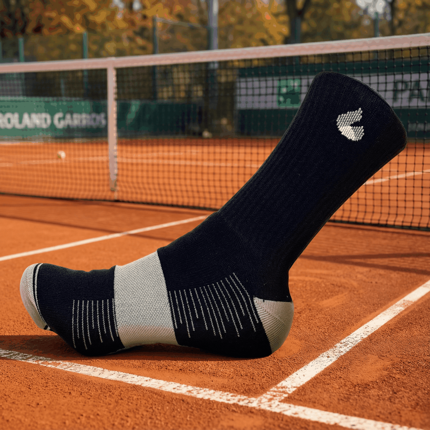 Chaussettes de Tennis Crew Lite Noir/Gris