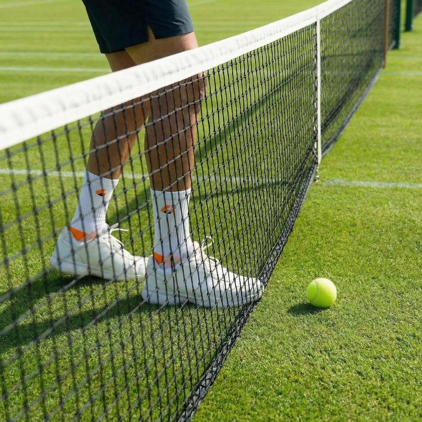 Chaussettes de Tennis Crew Blanc/Orange