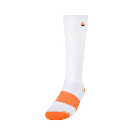 Kompression Socken Weiss/Orange